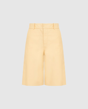 Simonetta Ravizza Yellow leather bermuda shorts S02ST03L1