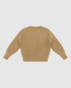 Brunello Cucinelli Children's sweater in cashmere and silk with sequins BBJM51200B