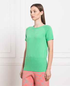 Allude Green wool and cashmere jumper 23217083