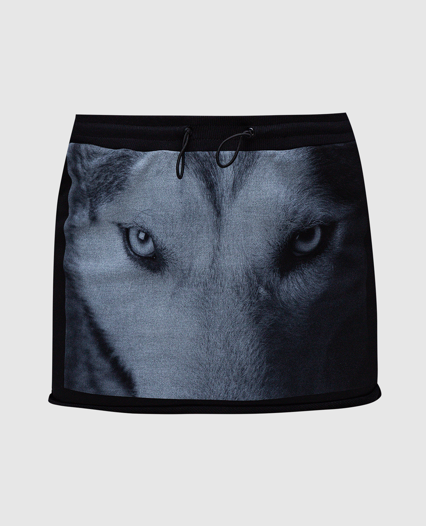 

Black printed mini skirt David Koma