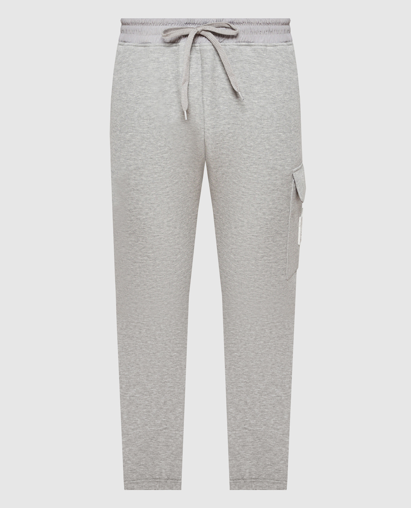 

Marvin-V gray melange joggers with textured logo Mackage, Серый