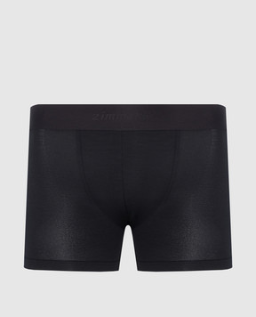 Zimmerli Pureness logo boxer briefs in black 7001343