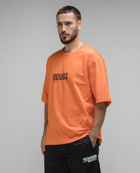Dolce&Gabbana Orange t-shirt with contrast print DGVIB3 G8PB8TG7K3F
