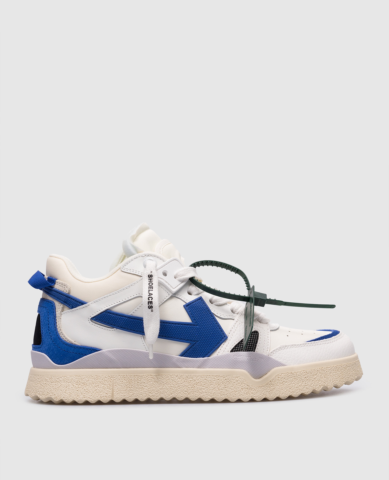 Off-White - Midtop Sponge Sneakers made of leather