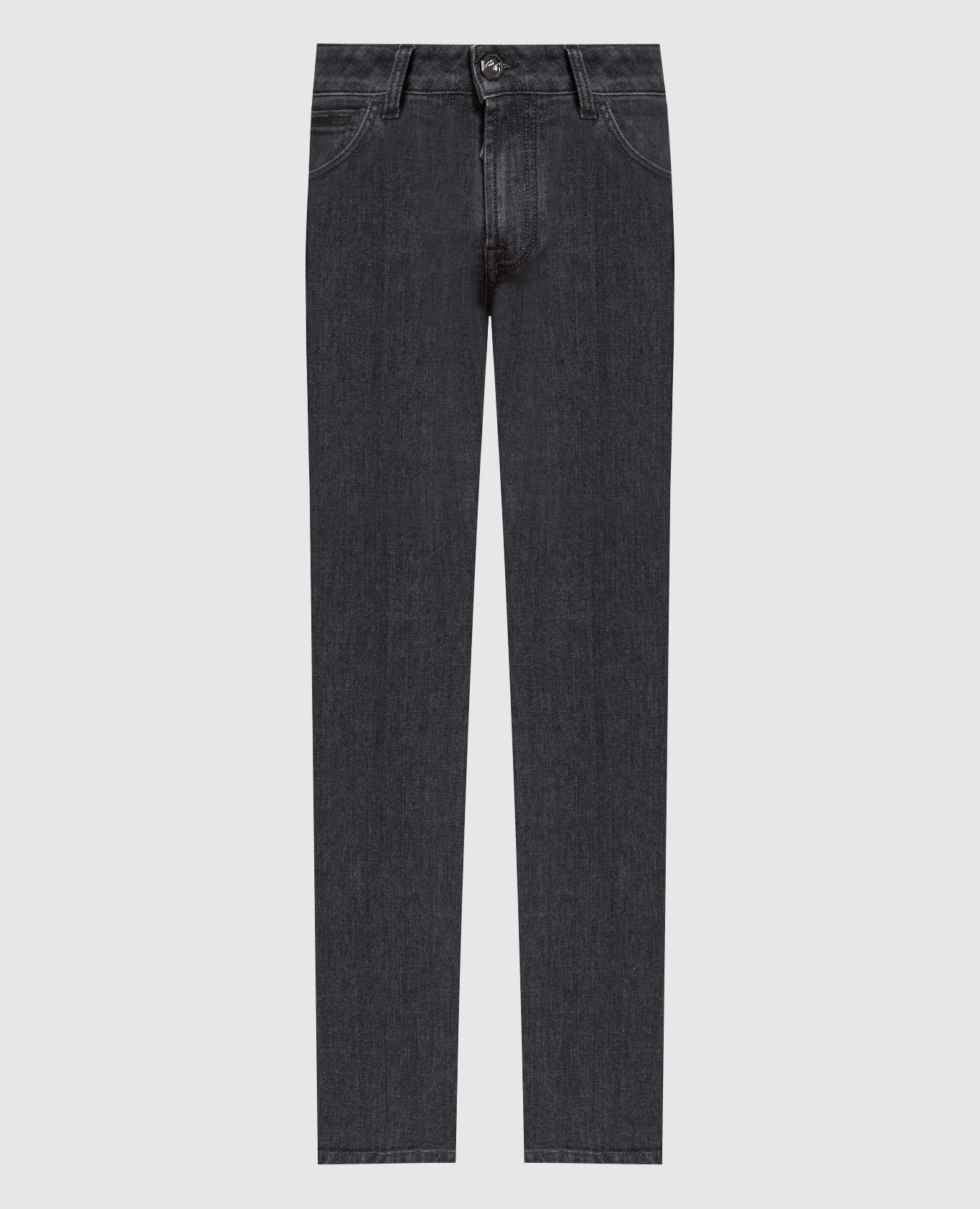 

Black slim jeans with logo Stefano Ricci