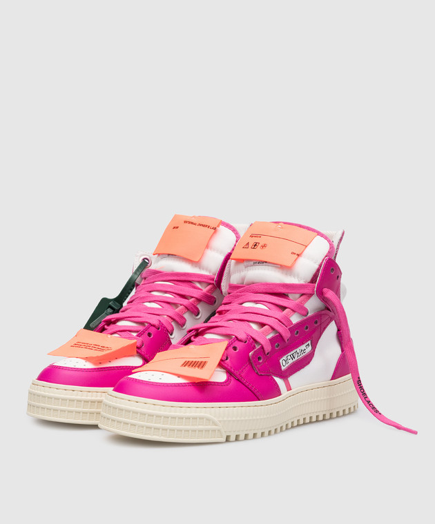 pink off white high tops