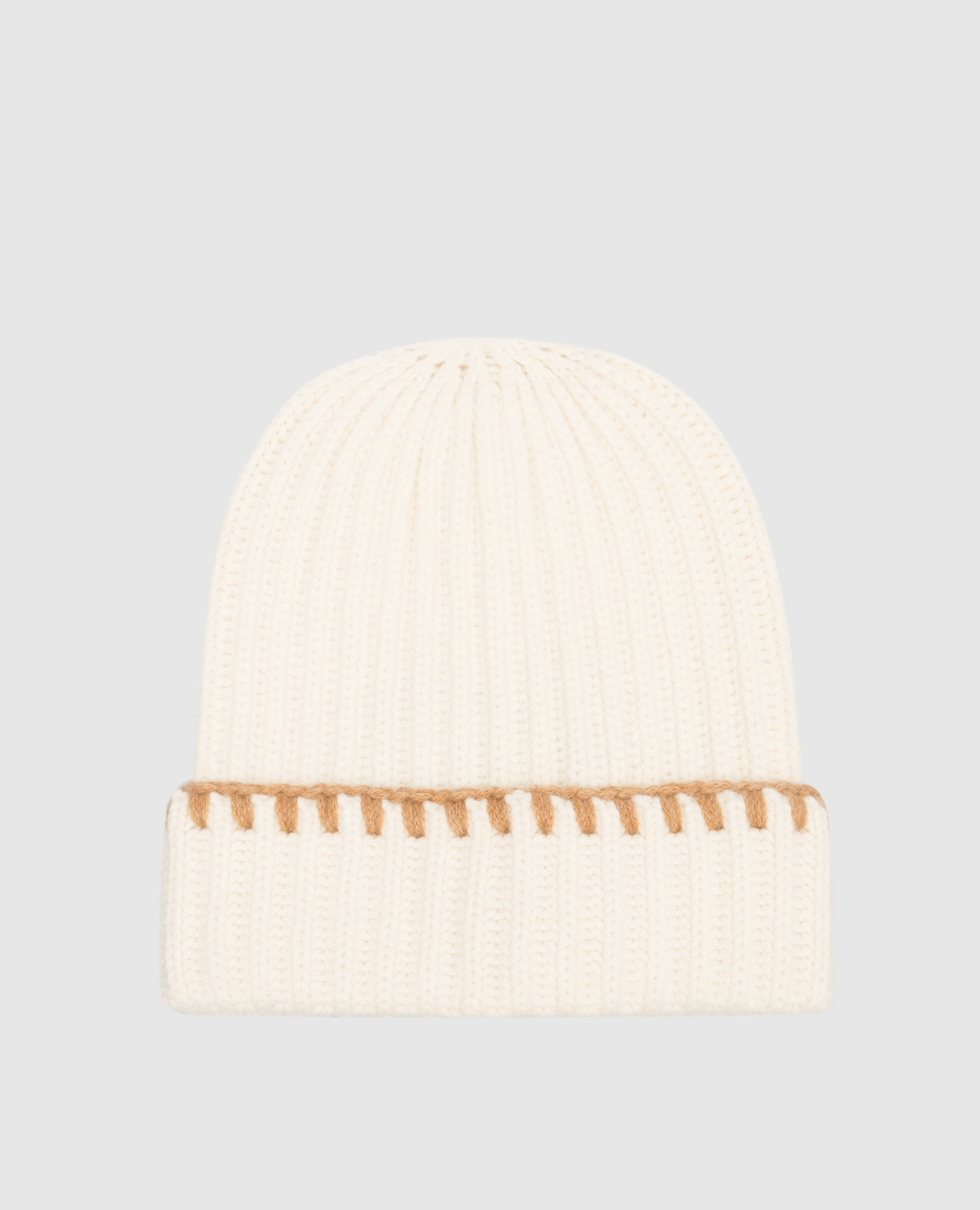 

White cashmere hat Enrico Mandelli