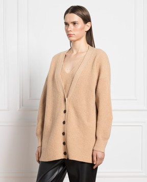 Ballantyne Brown cardigan made of wool B1K3027W114
