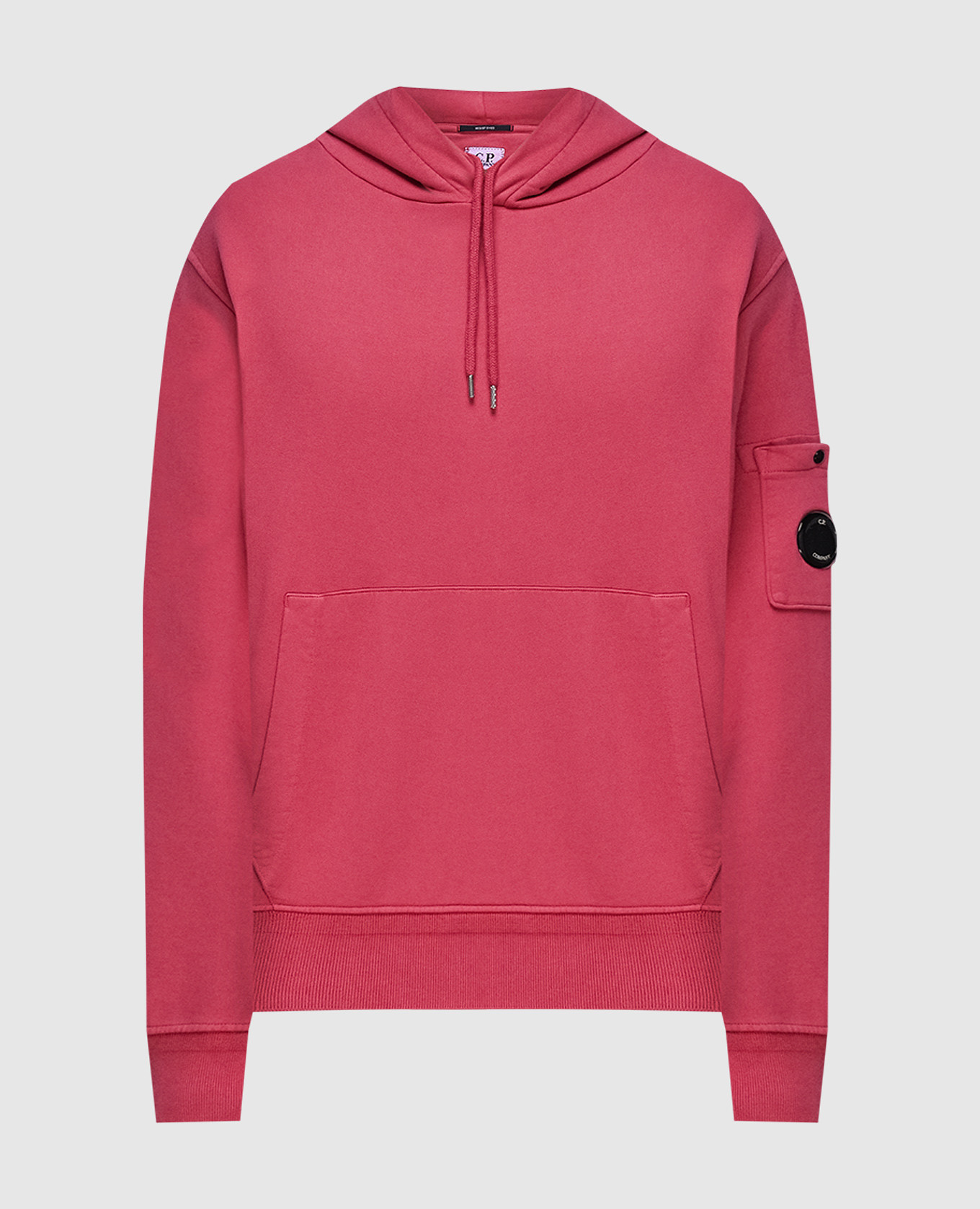 

Burgundy logo hoodie C.P. Company, Бордовый