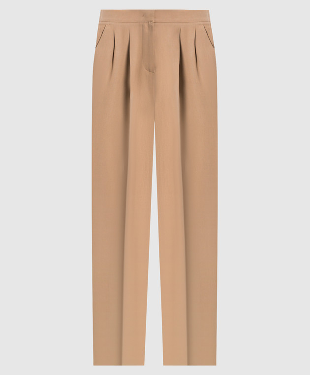 ★S Max Mara★ Soriso Pants Beige 2519131091600001 Max Mara - Beige Zorro trousers in silk ZORRO - shop with