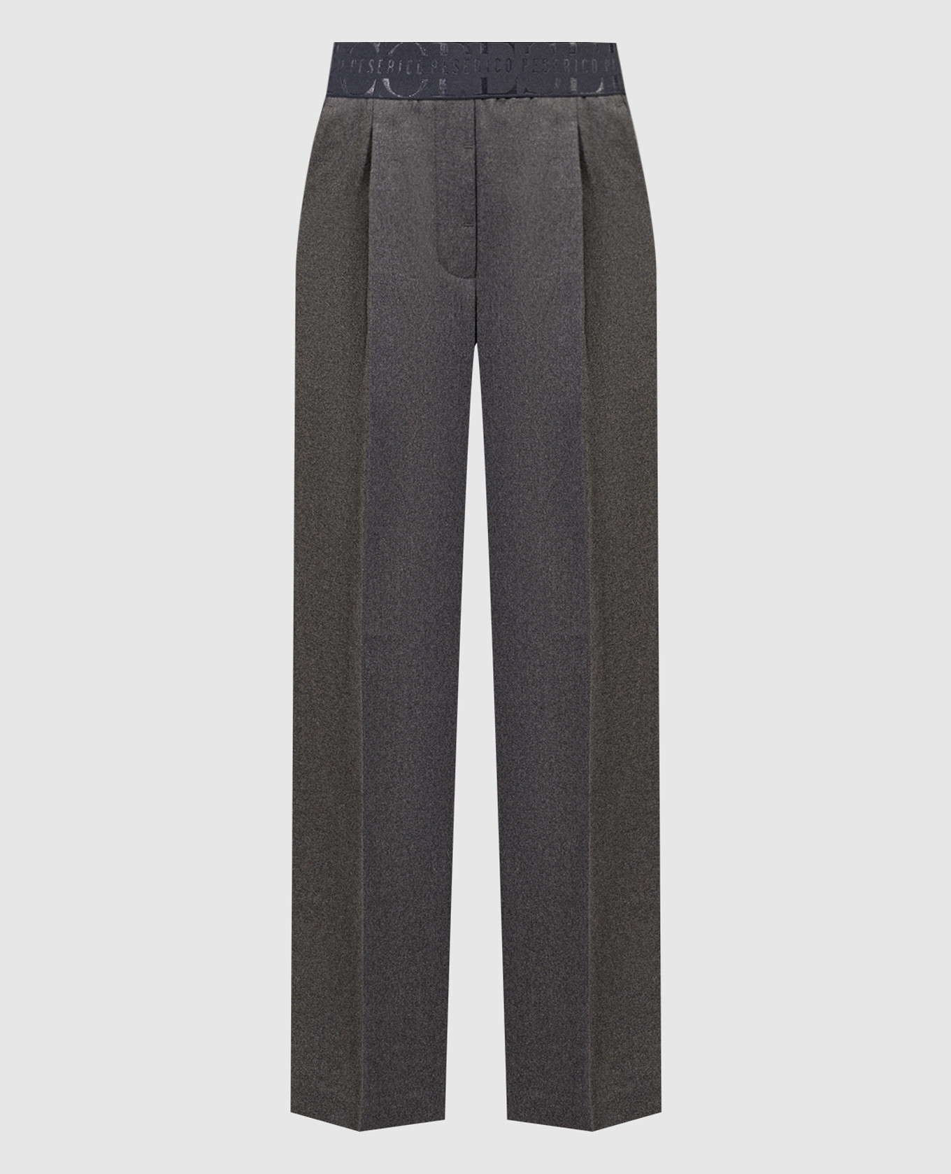 

Gray trousers with textured logo Peserico, Blue