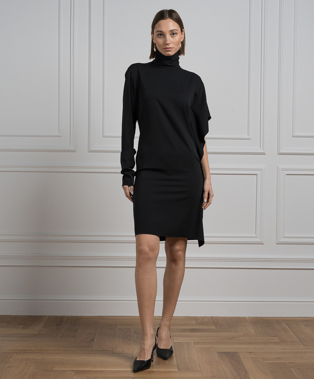 Max Mara Sportmax Black asymmetric CIRCOLO dress made of silk CIRCOLO buy with Denmark delivery at Symbol