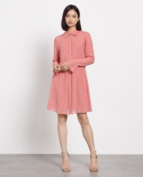 Max & Co Pink dress with lurex ECRU