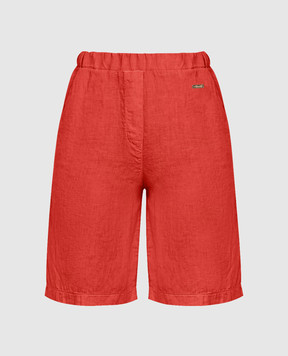 Enrico Mandelli Red linen shorts ARTISI5182