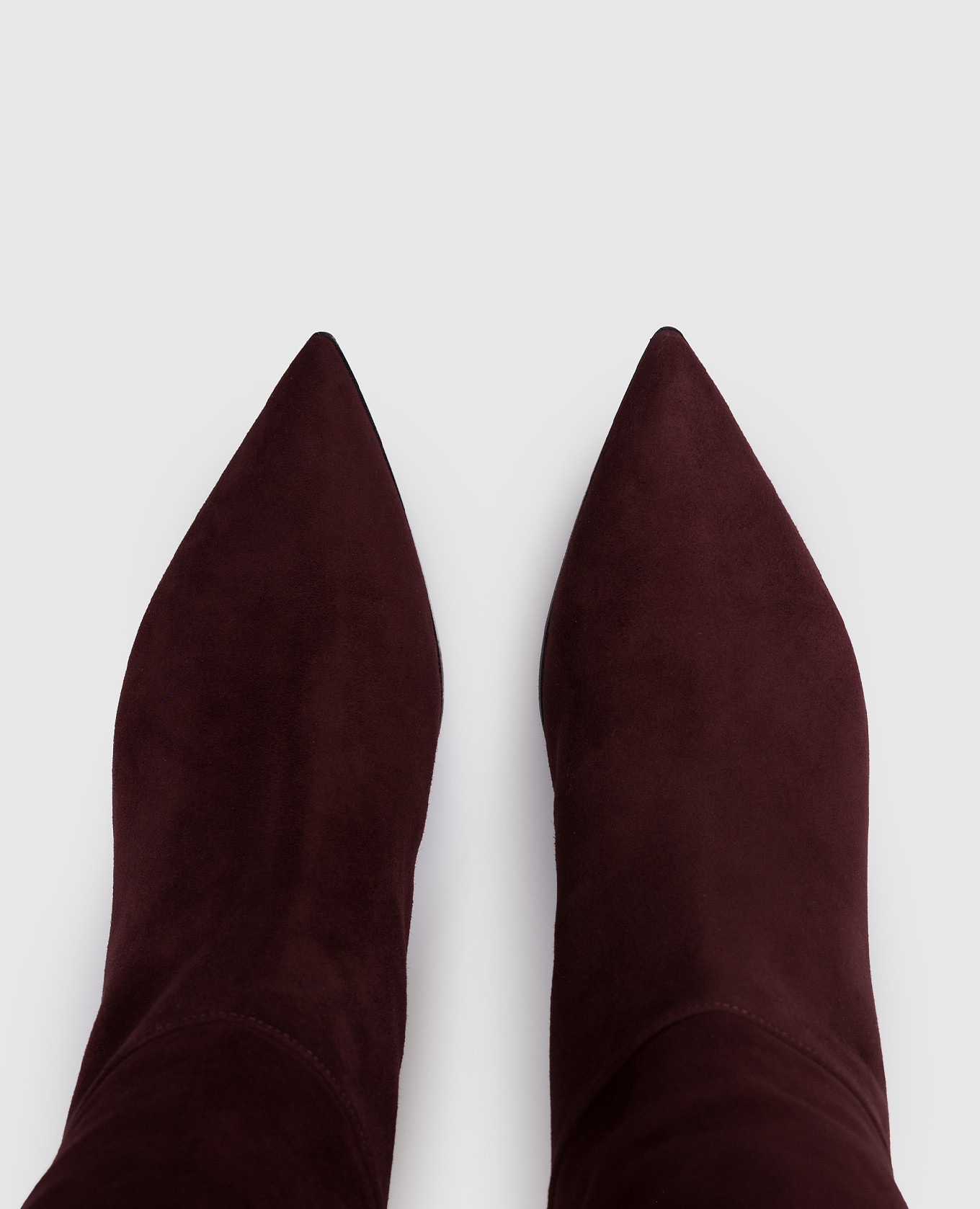 

Burgundy suede ankle boots with metallic logo Gianvito Rossi