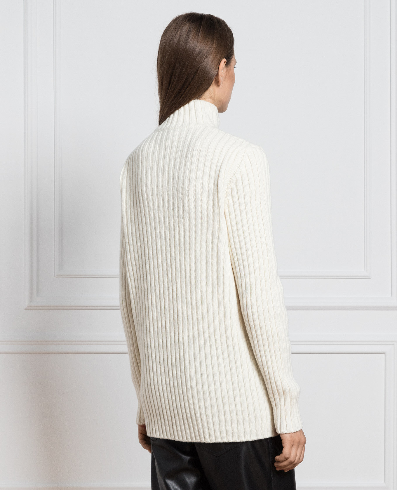 White wool and cashmere sweater Simonetta Ravizza 4