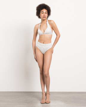 Vilebrequin Beige bodice from Like swimsuit in a print LIKU3H69