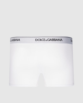Dolce&Gabbana A set of white boxer briefs with a logo pattern M9C07JONN95