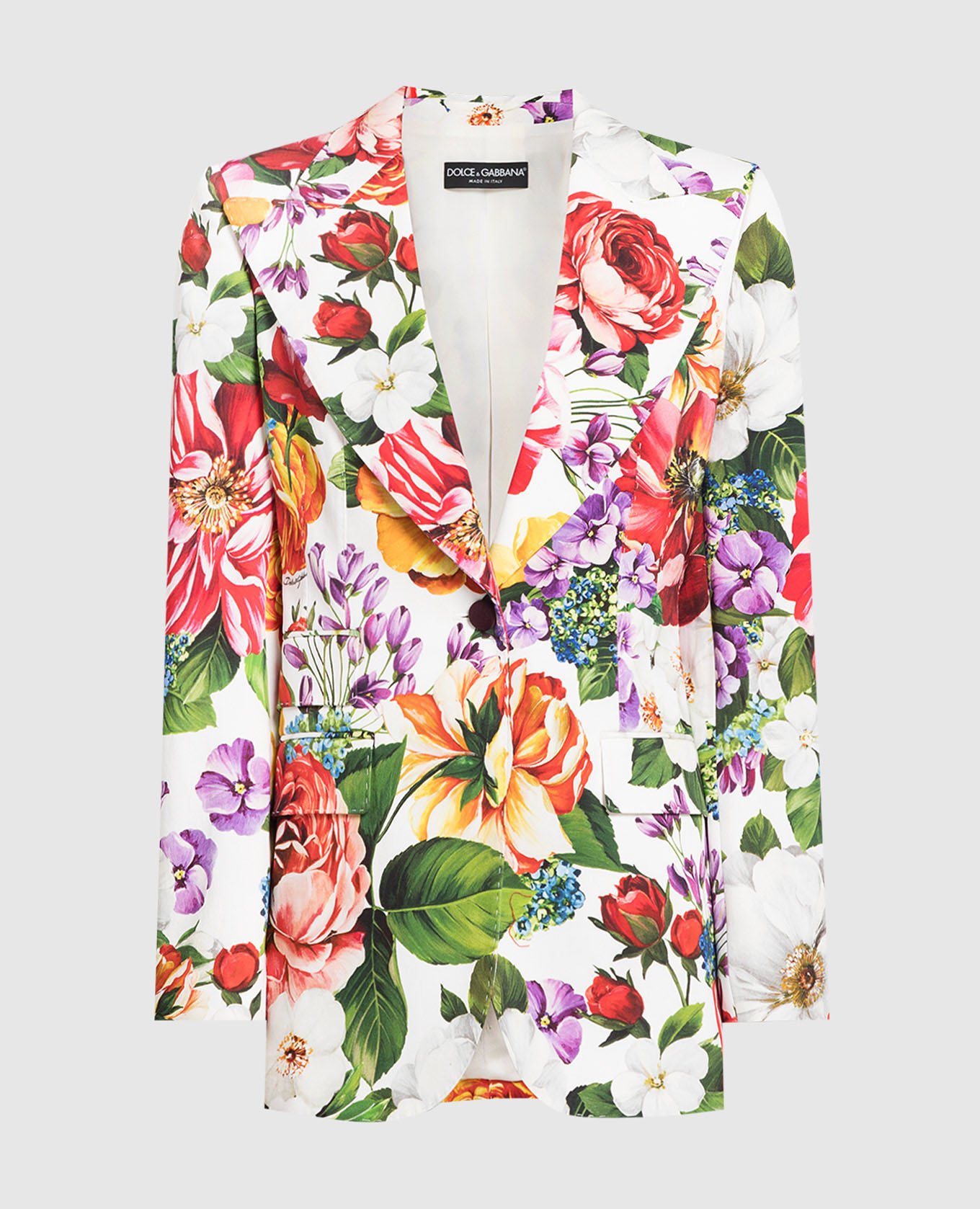 

Jacket in floral print Dolce&Gabbana, White