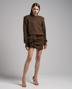 Magda Butrym Brown cashmere skirt KNITWEAR10SKIRT217923