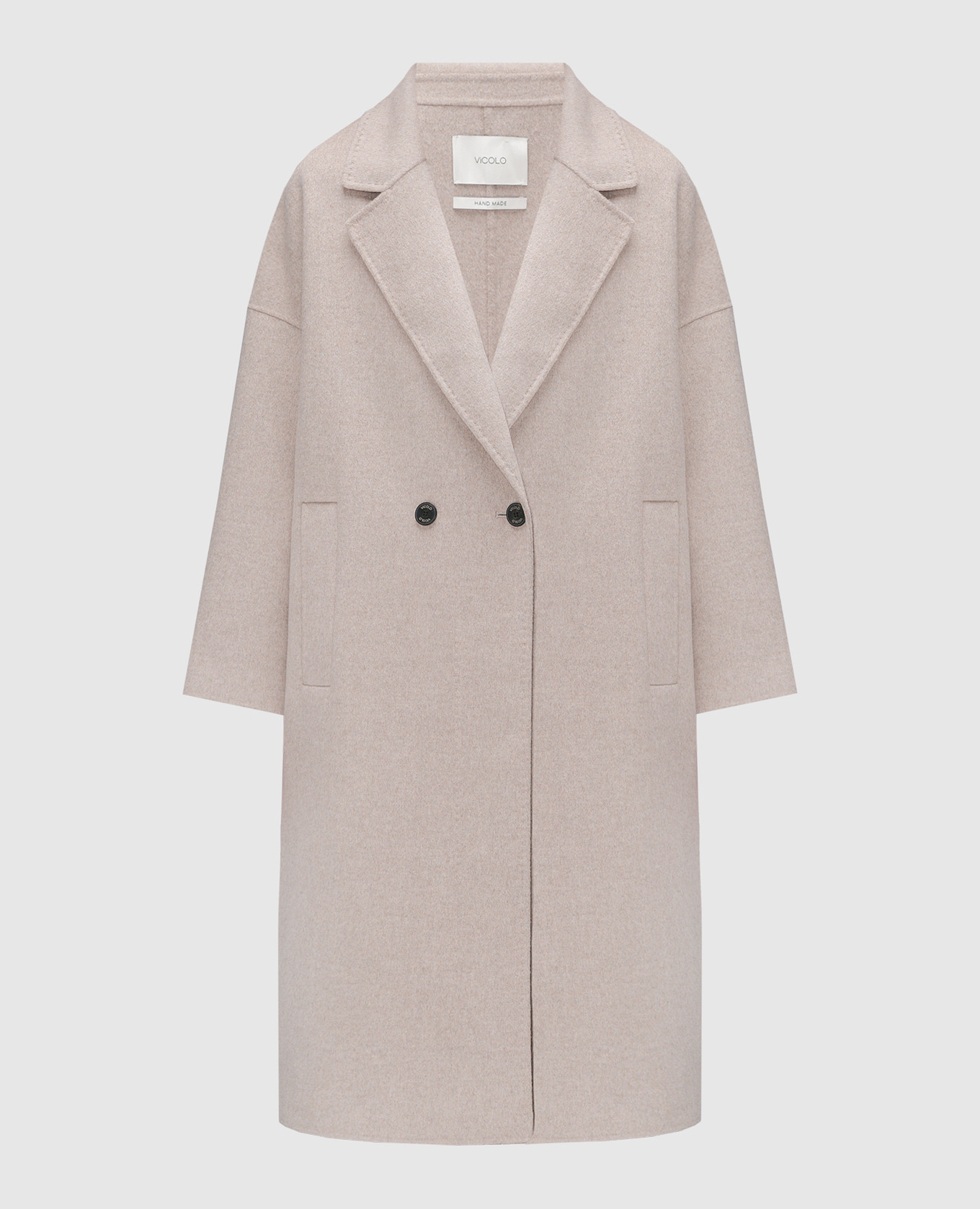 

Beige double-breasted coat Vicolo