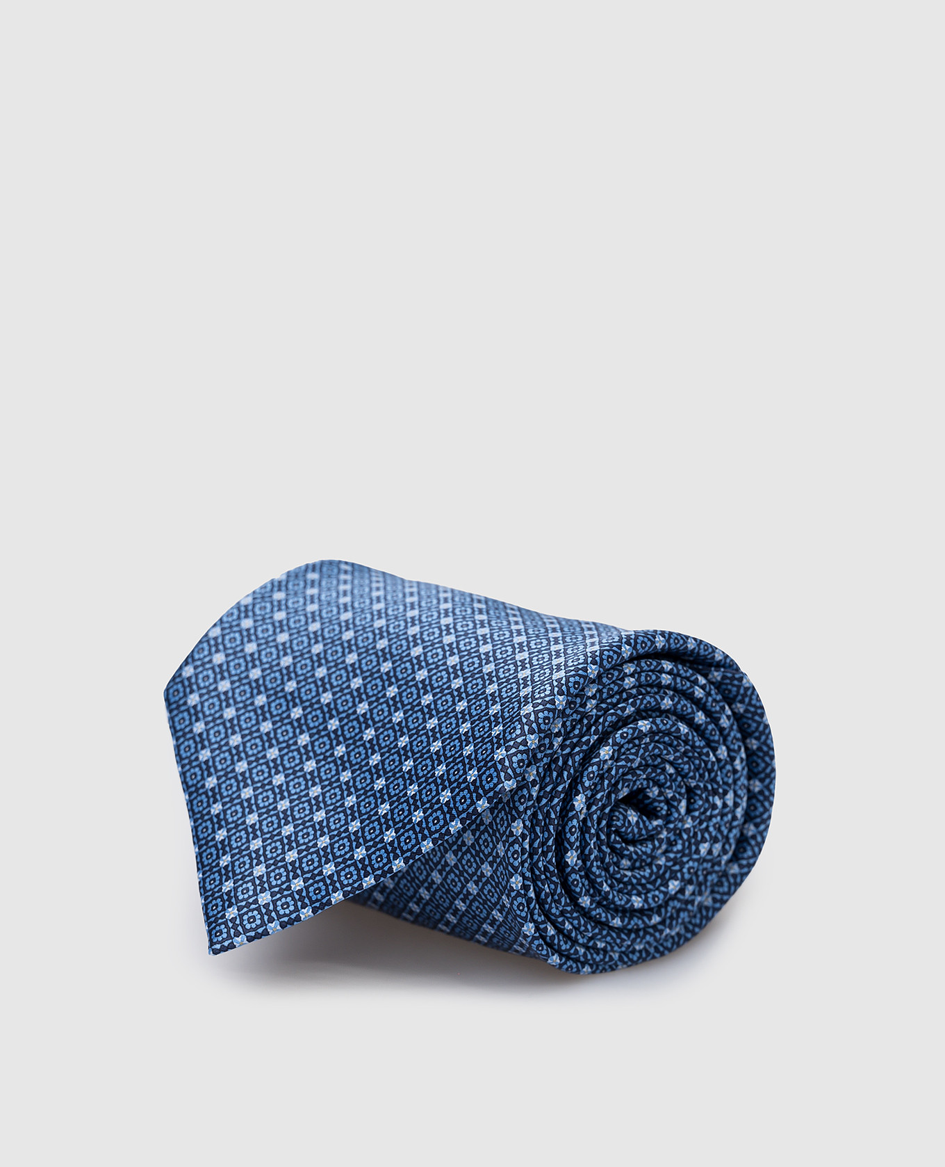 

Blue patterned silk tie Stefano Ricci