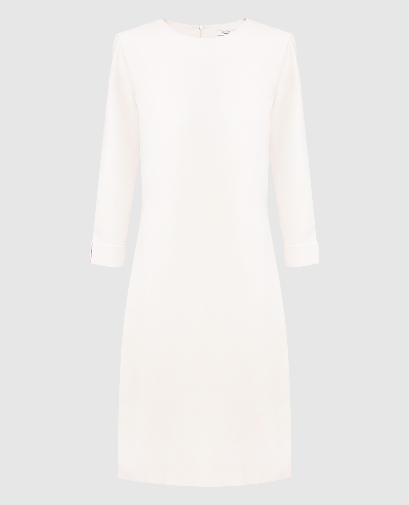 

Light beige loose-fit dress with moniliou chain Peserico