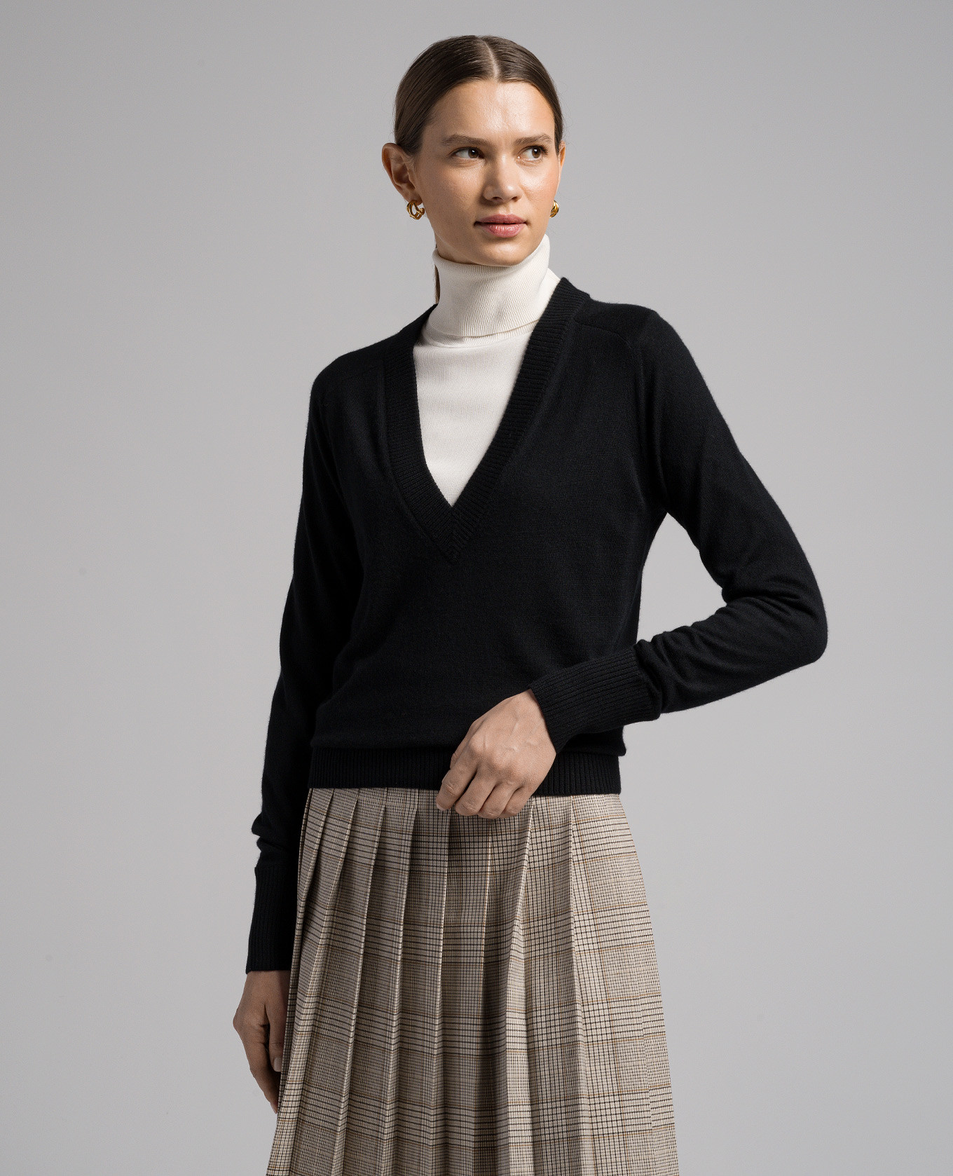 Black cashmere pullover CO 3