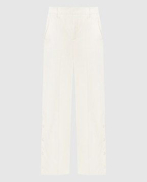 Red Valentino Loose trousers with slits XR3RBF30WBP
