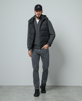 Cashmere&Whiskey Gray cashmere cardigan 356N