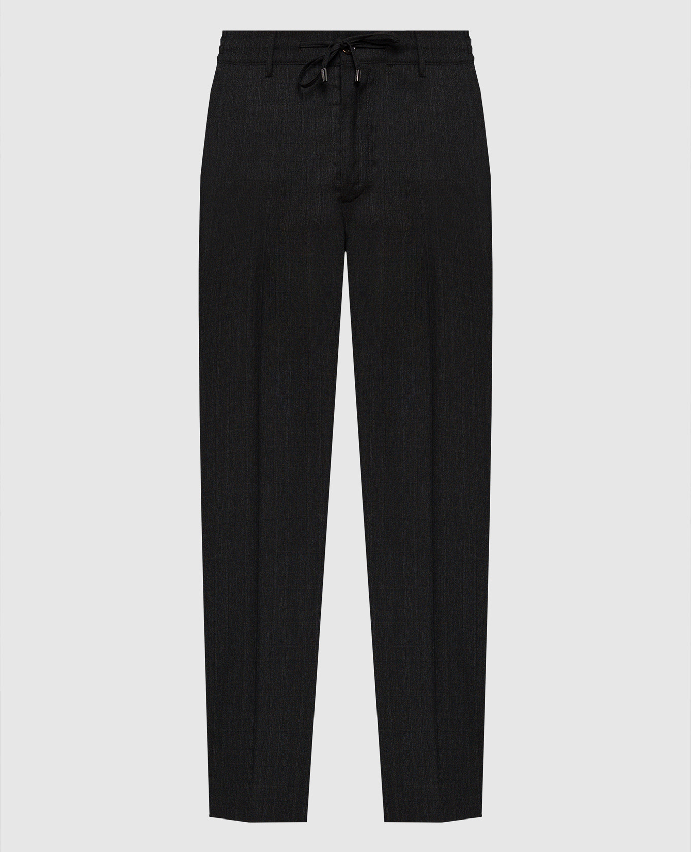 

Gray wool trousers with metallic logo Stefano Ricci, Grey