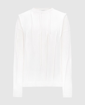Gauchere White wool sweater P22327460451