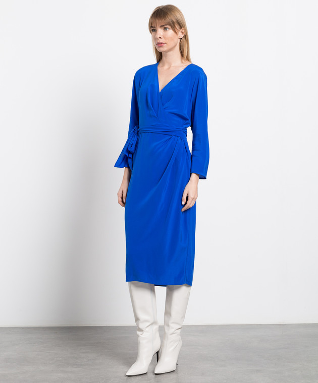 max mara blue silk dress Weekend Max Mara | Woman - Printed silk shirt dress - Light Blue