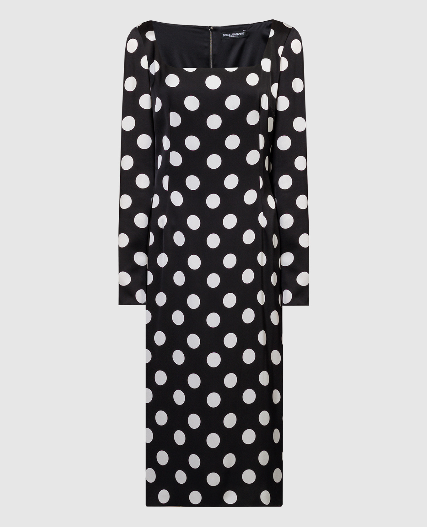 

Black dress with peas made of silk Dolce&Gabbana