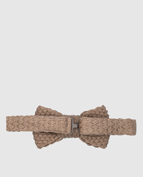 Stefano Ricci Children's brown silk bow tie YHTSR1400