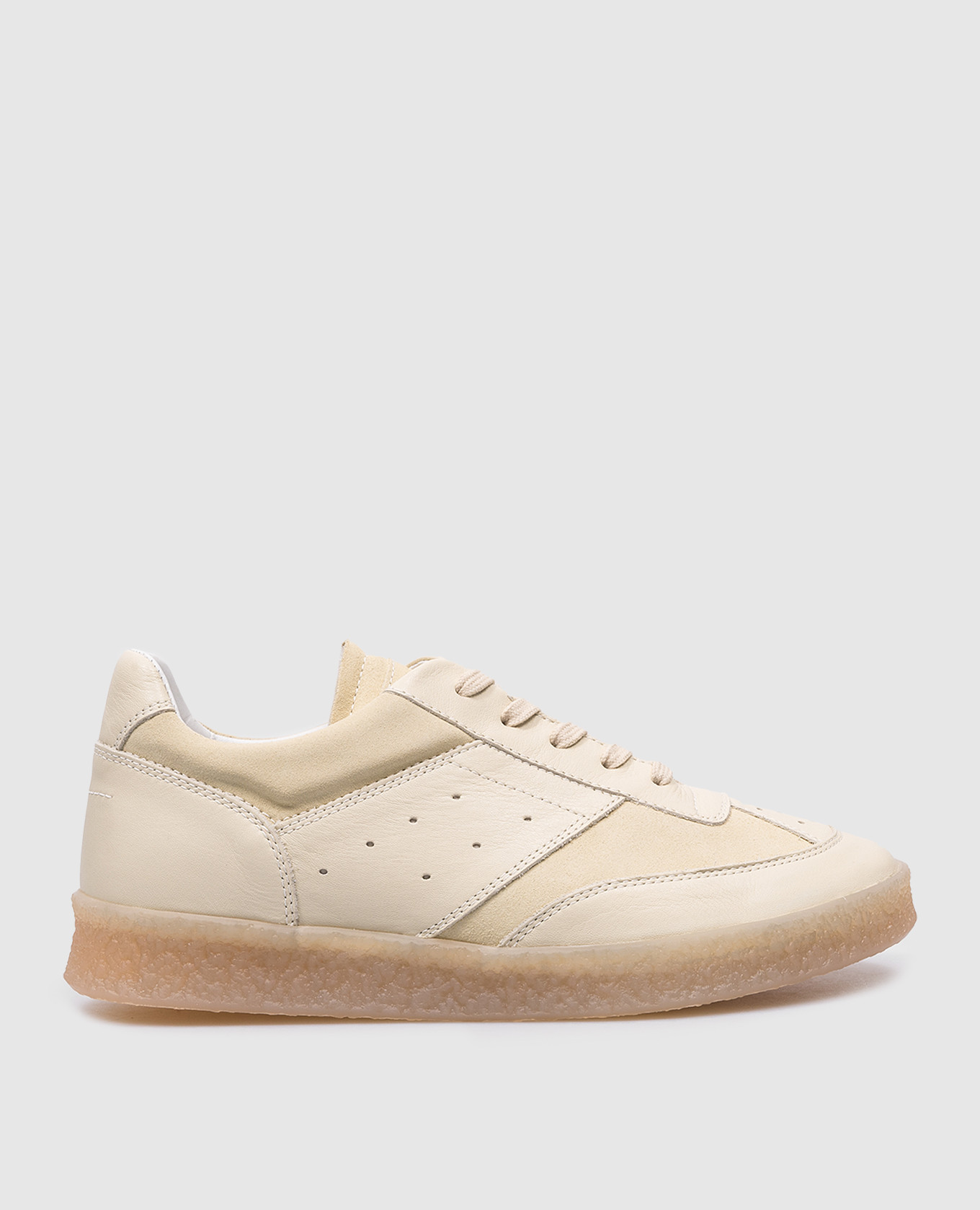 

Green leather sneakers with 6 Court logo Maison Margiela MM6