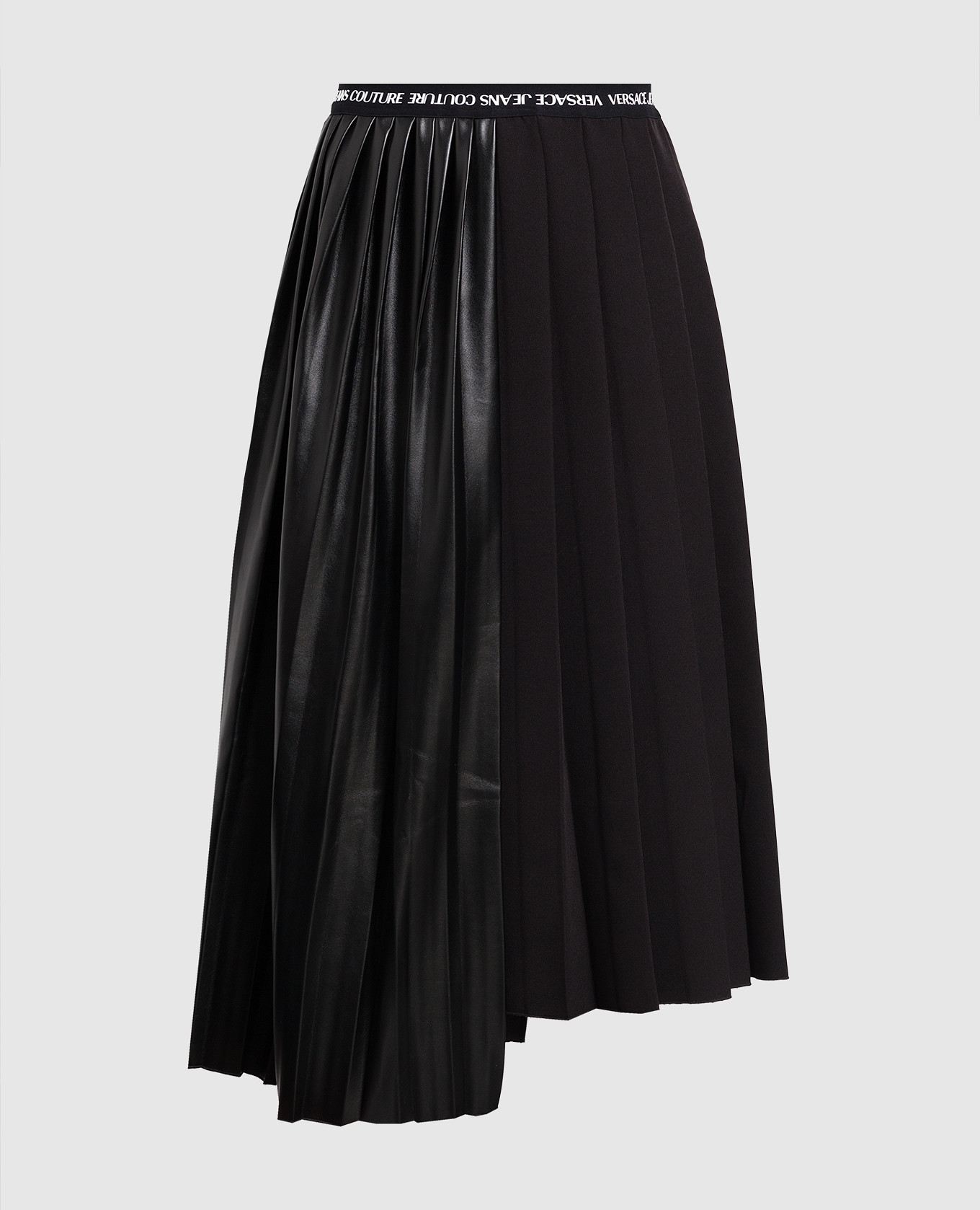 

Black combined pleated skirt Versace Jeans Couture