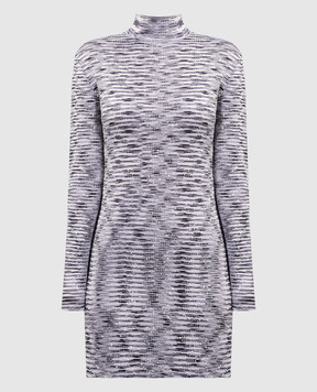 Missoni White striped dress with sequins DS23WG4OBK030L