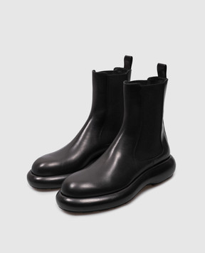 Jil Sander Black leather Chelsea boots J15WU0043PR425