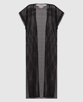 Ermanno Scervino Black openwork cardigan D424Q305MYJ