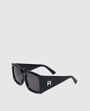 AMBUSH Black Fhonix sunglasses with textured logo BERI008F22PLA001