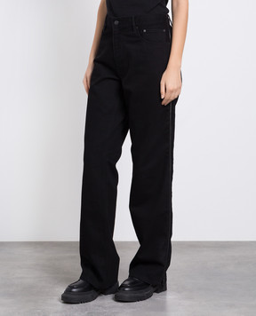 Gauchere Black jeans with zippers P22333020435
