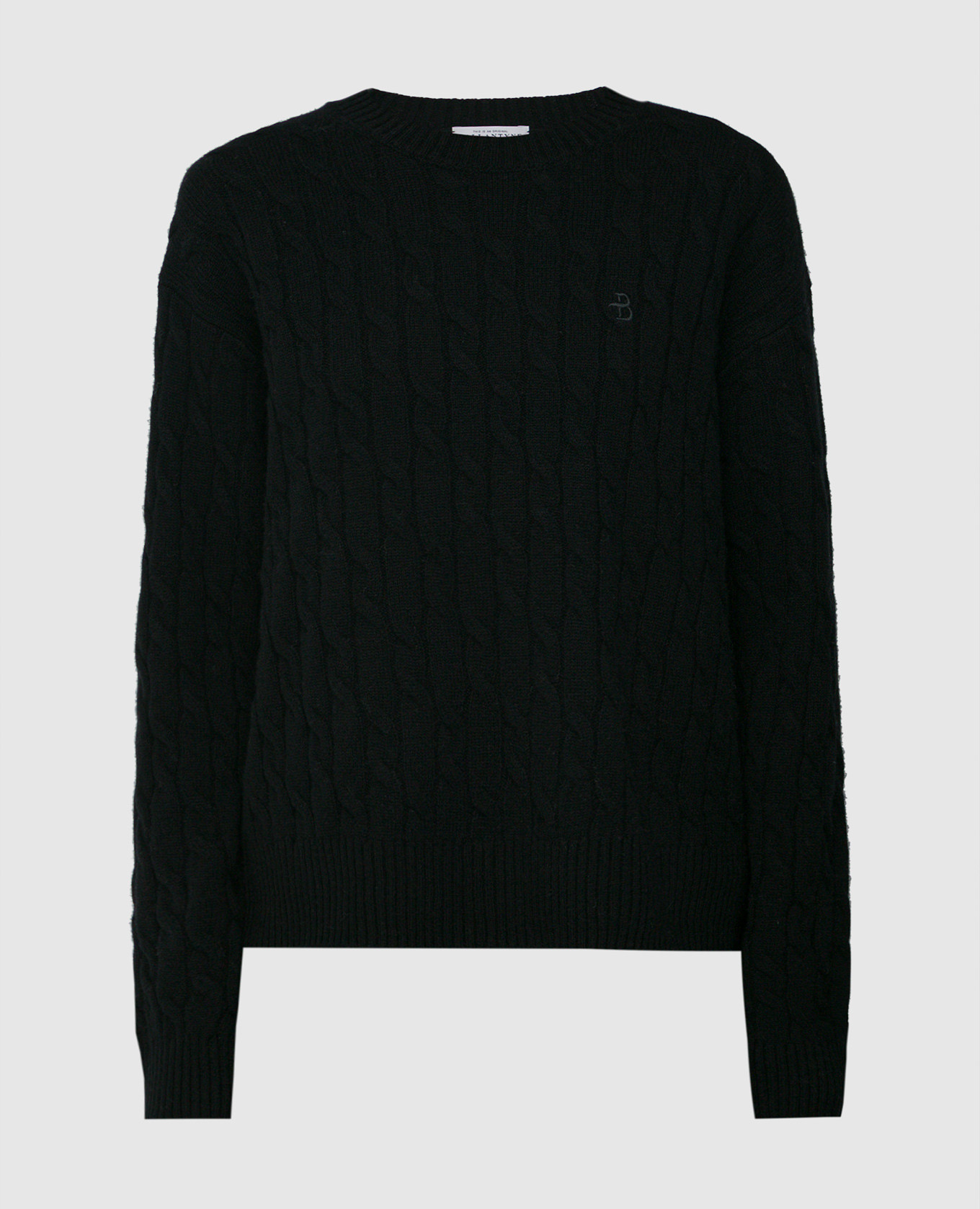 

Black sweater made of wool in a textured pattern Ballantyne, Черный