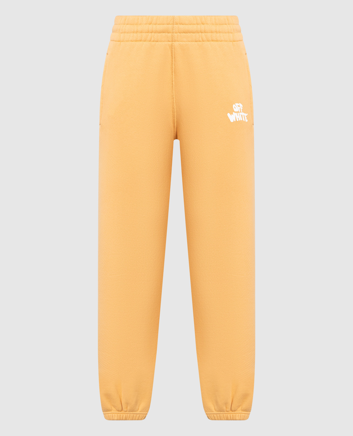 Orange logo joggers off-white