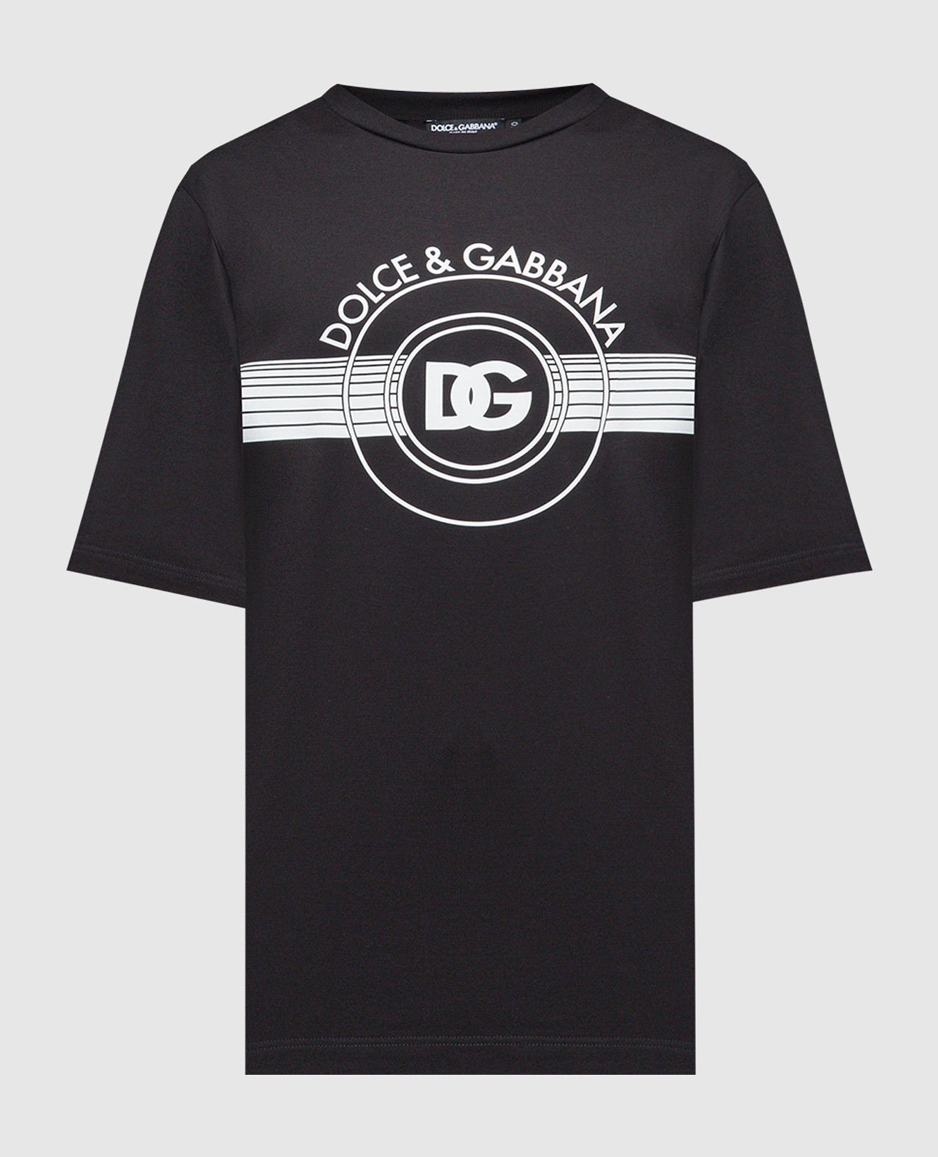 Black t-shirt with logo dolce&gabbana