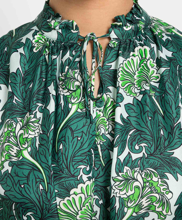 slim fit dress slacks Max Mara Weekend Edolo Green FLARED SATIN DRESS – Think Bubbles main image 1