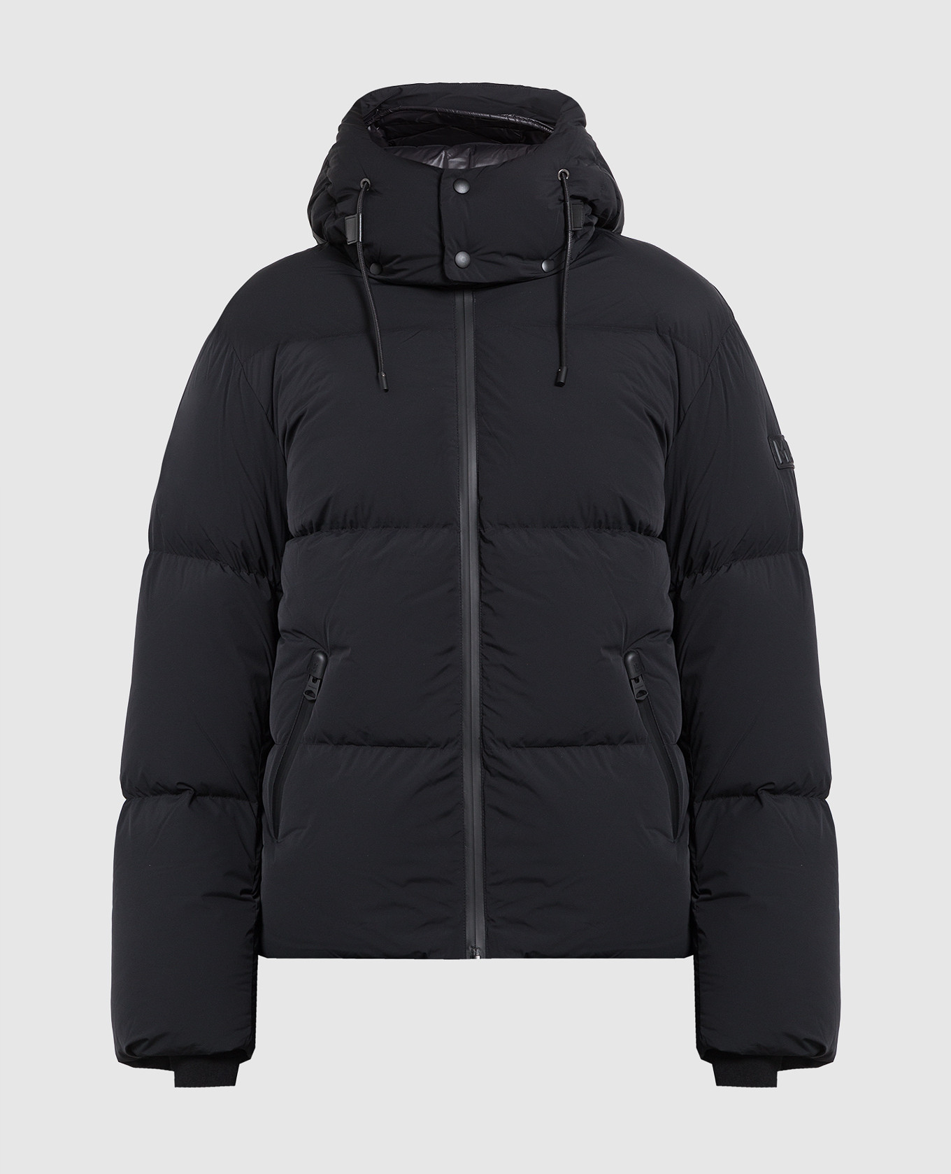 Kent-str2 black quilted down jacket mackage