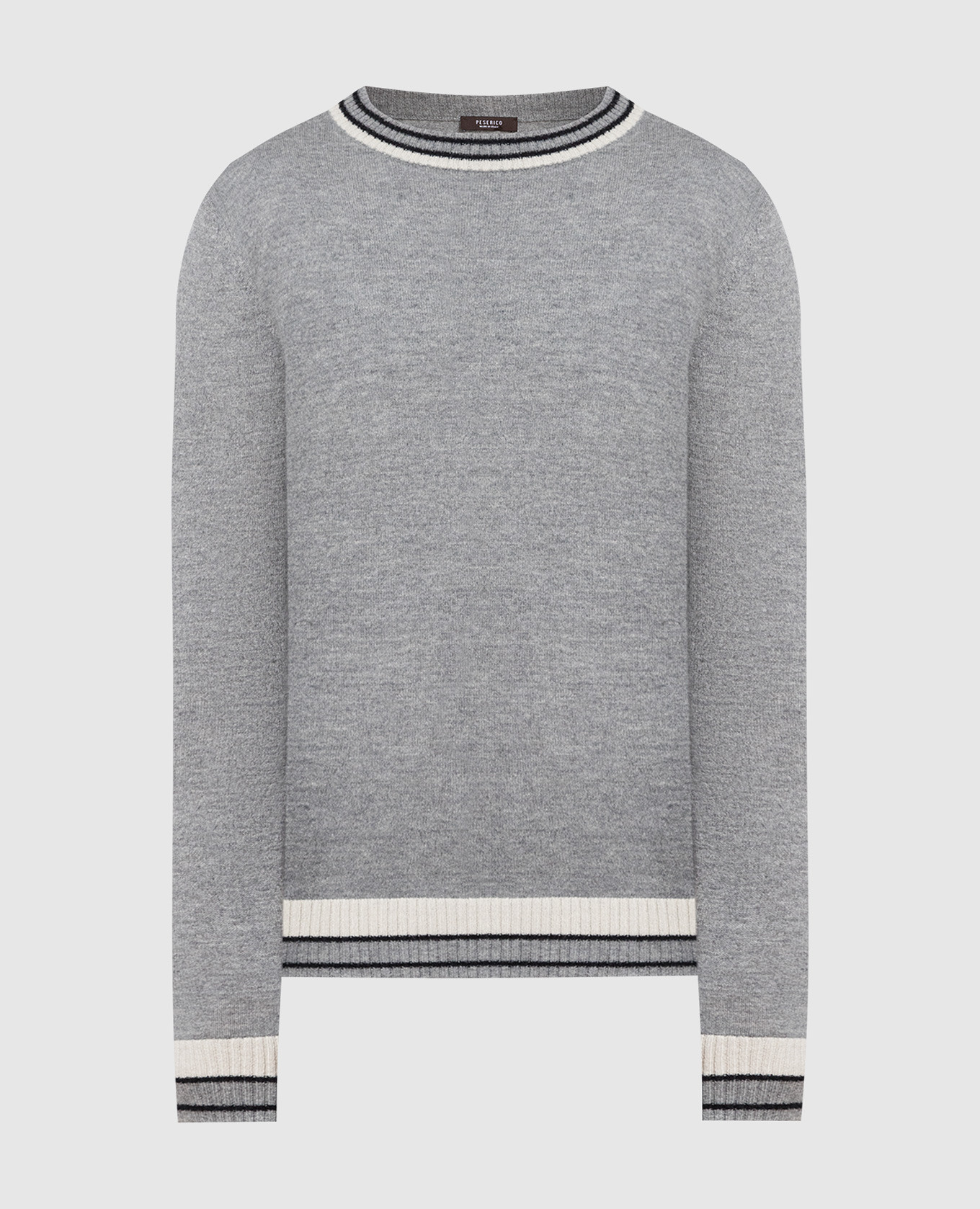 

Gray wool and cashmere jumper Peserico, Серый