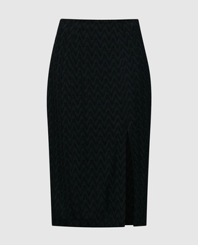 Missoni Black openwork skirt with a slit DS23WH0RBR00NU