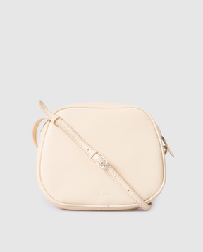 The Row Eve leather crossbody bag in light beige W1328L97